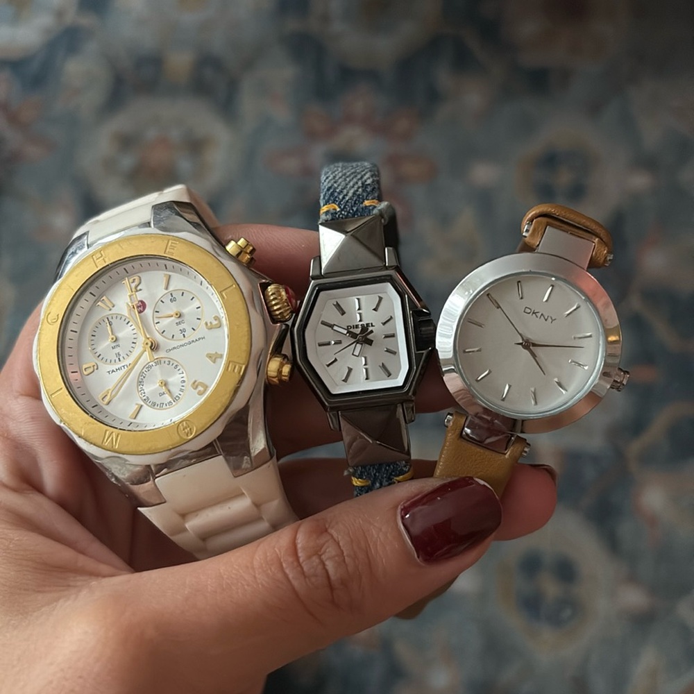 Michele dkny diesel watch bundle